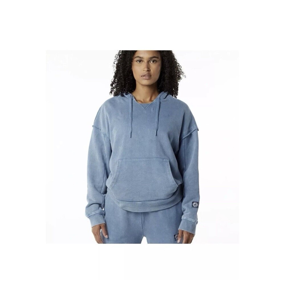ALPHALETE Women’s Terry Oversized Hoodie - Celestial Blue ,Size Medium
